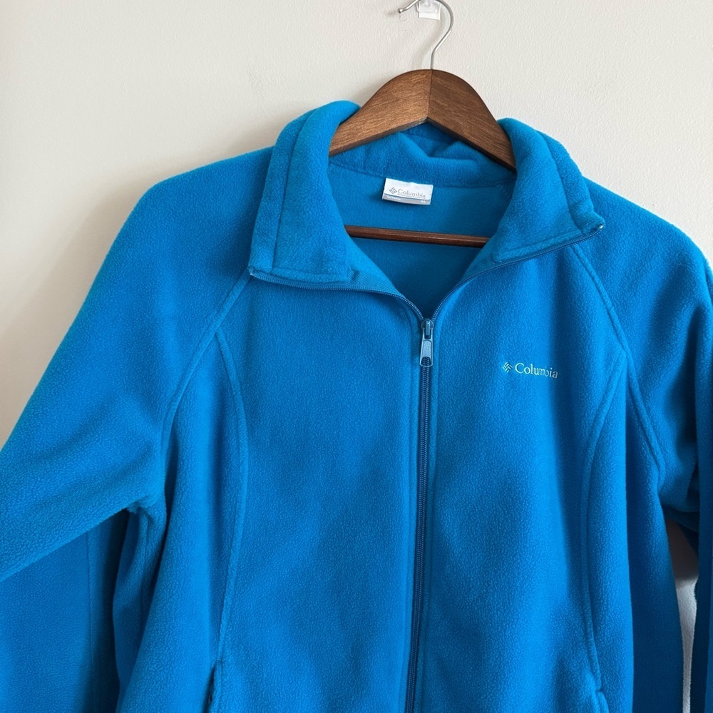 Columbia Bright Blue Fleece Jacket - Picture 3 of 8